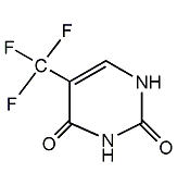 5-Trifluoromethyluracil Structural Formula