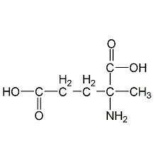 DL-2-methylglutamic acid structural formula