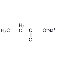 Sodium lactate structural formula