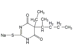 Sodium Thiopental Structural Formula