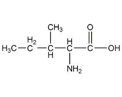 L-isoleucine structural formula