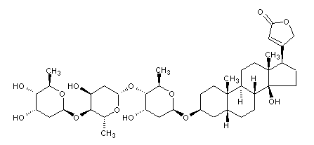Digitoxin structural formula