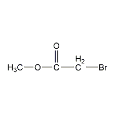 Structural formula of methyl bromoacetate