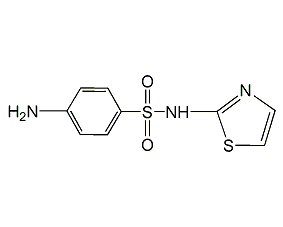 Sulfathiazole structural formula