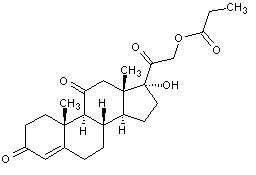 Cortisone acetate structural formula