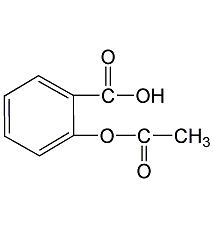 acetylsalicylic acid structural formula