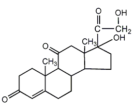 Cortisone structural formula