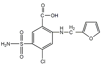 Frusemide structural formula