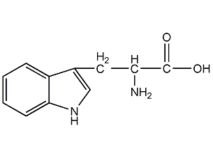 L-tryptophan structural formula