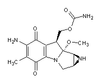 Mitomycin C structural formula