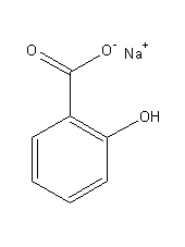 Sodium salicylate structural formula