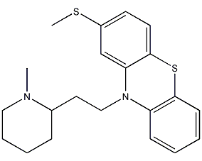 Thioridazine structural formula