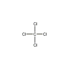 Carbon tetrachloride structural formula