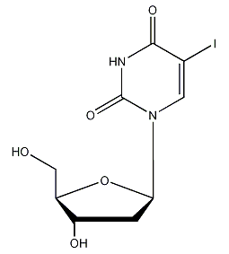 5-iodo-2'-deoxyuridine structural formula