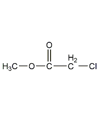 Structural formula of methyl chloroacetate