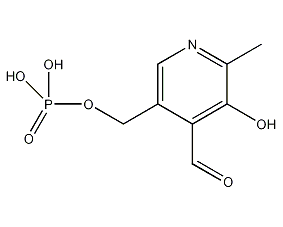 Pyridoxal-5-phosphate structural formula