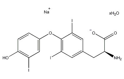 3,3',5-triiodo-L-thyronine sodium salt structural formula