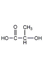 Lactic acid structural formula
