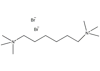 Hexamethylammonium bromide structural formula