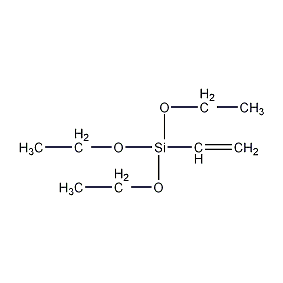 Structure formula of vinyltriethoxysilane