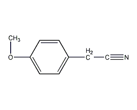 4-methoxyphenylacetonitrile structural formula