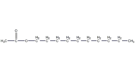 Decyl acetate structural formula
