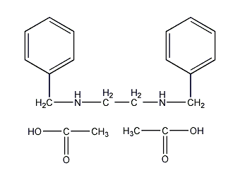 N,N'-dibenzylethylenediamine diethyl ester structural formula