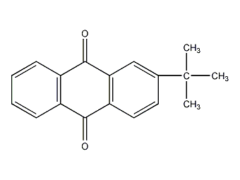 2-tert-butylanthraquinone structural formula