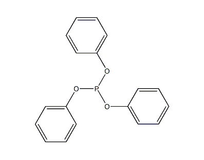 Structural formula of triphenyl phosphite