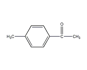 Structural formula of p-methylacetophenone