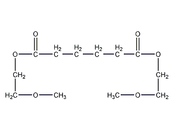 Bis(2-methoxyethyl) adipate structural formula