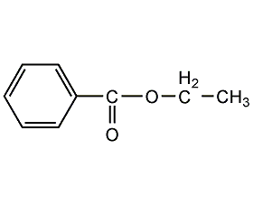 Ethyl benzoate structural formula