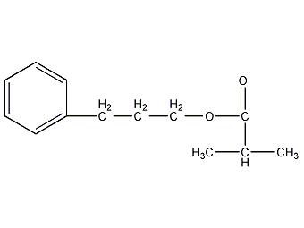 3-Phenylpropylisobutyrate Structural Formula