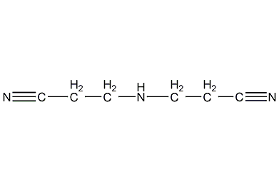 Bis(2-cyanoethyl)amine structural formula