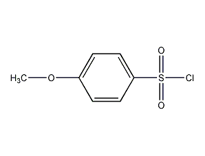 Structural formula of p-methoxybenzenesulfonyl chloride