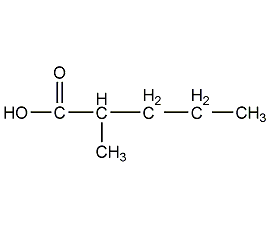 2-methylpentanoic acid structural formula