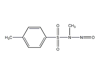 N-methyl-N-nitroso-p-toluenesulfonamide structural formula