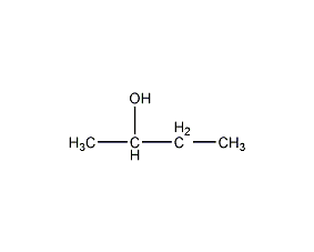 Sec-butyl alcohol structural formula
