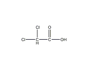Dichloroacetic acid structural formula