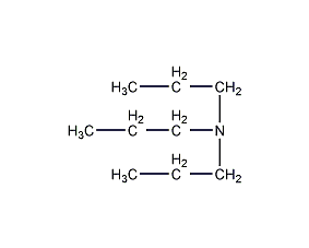 Tri-n-propylamine structural formula