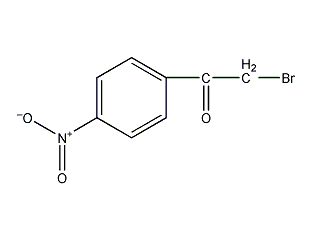 2-Bromo-4'-nitroacetophenone structural formula