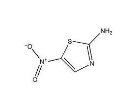 2-amino-5-nitrothiazole structural formula