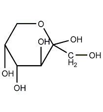 D-fructose structural formula