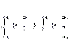 2,6,8-Trimethyl-4-nonanol structural formula
