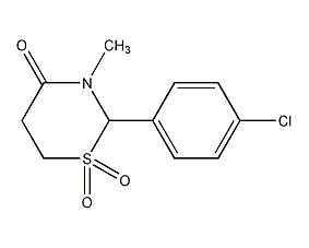 Chlormezadone Structural Formula