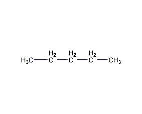 Pentane structural formula