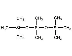 Structural formula of octamethyltrisiloxane