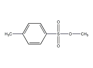 Methyl p-toluenesulfonate structural formula