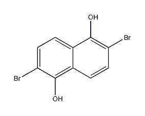 2,6-dibromonaphthalene-1,5-diol structural formula
