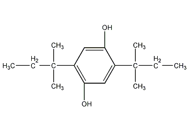 2,5-di-tert-amylhydroquinone structural formula
